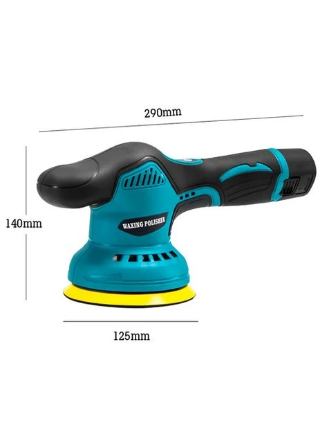 Полировальная машинка Waxing Polisher D6000 аккумуляторная с насадками 2хАКБ 1250W (3_04577) No Brand (395875738)
