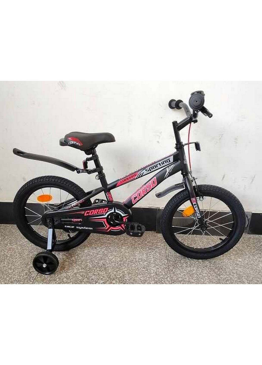 Велосипед дитячий 2-х колісний 16", зібраний на 75% Corso (282592387)