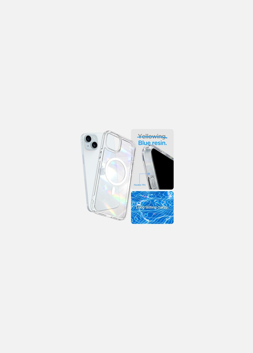 Чехол для мобильного телефона (ACS06660) Spigen apple iphone 15 plus ultra hybrid magfit white (275099429)