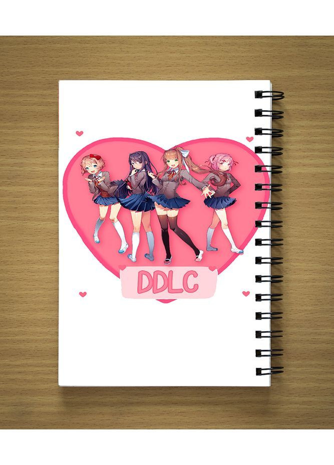 Блокнот Sketchbook Скетчбук с принтом Doki Doki Literature Club | Литературный клуб Доки Доки #01 Kika (367088761)