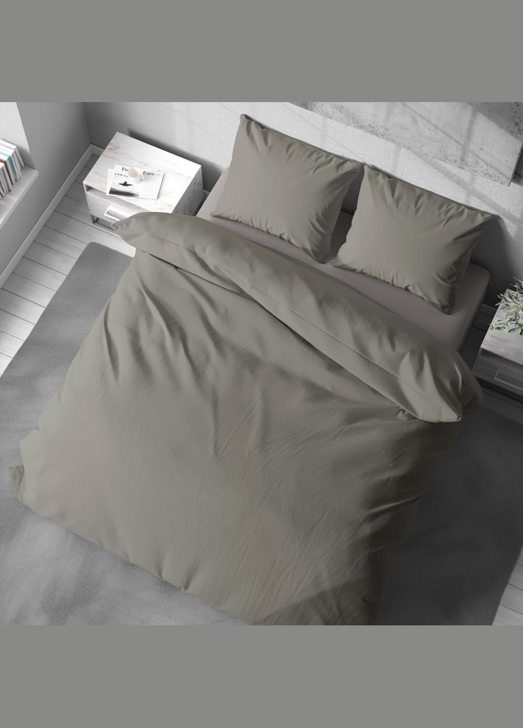 Комплект постельного белья Евро микрофибра P-0193/2 Lelit (325403699)