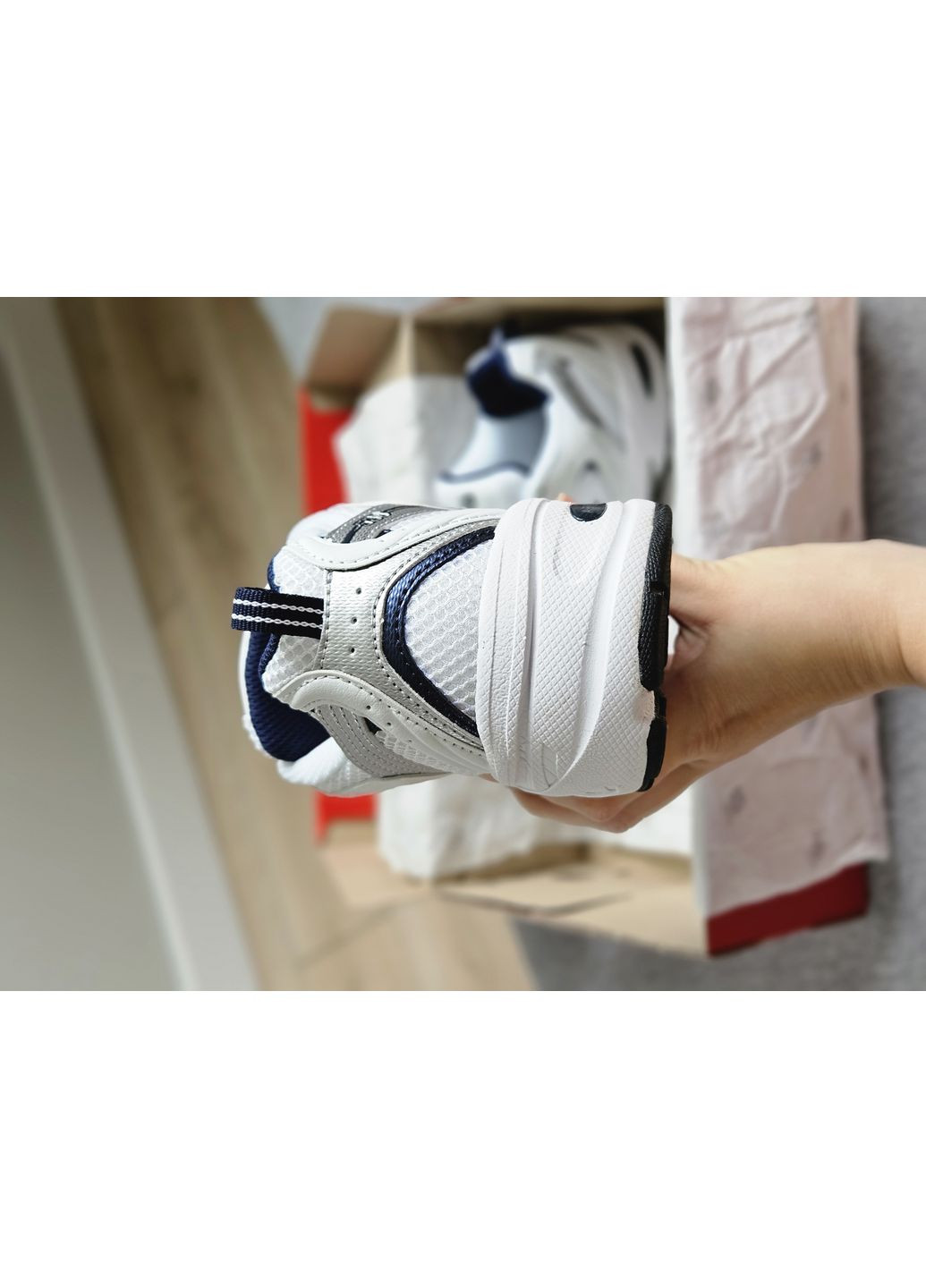 Кросівки жіночі і чоловічі New Balance 530 white silver | Нью Беланс 530 білі срібні No Brand білі демісезони (363026436)