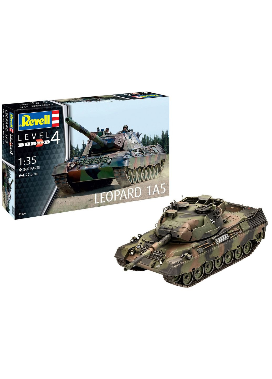 Сборная модель Танк Leopard 1A5 уровень 4 масштаб 1:35 (RVL03320) Revell _03320 (315402949)