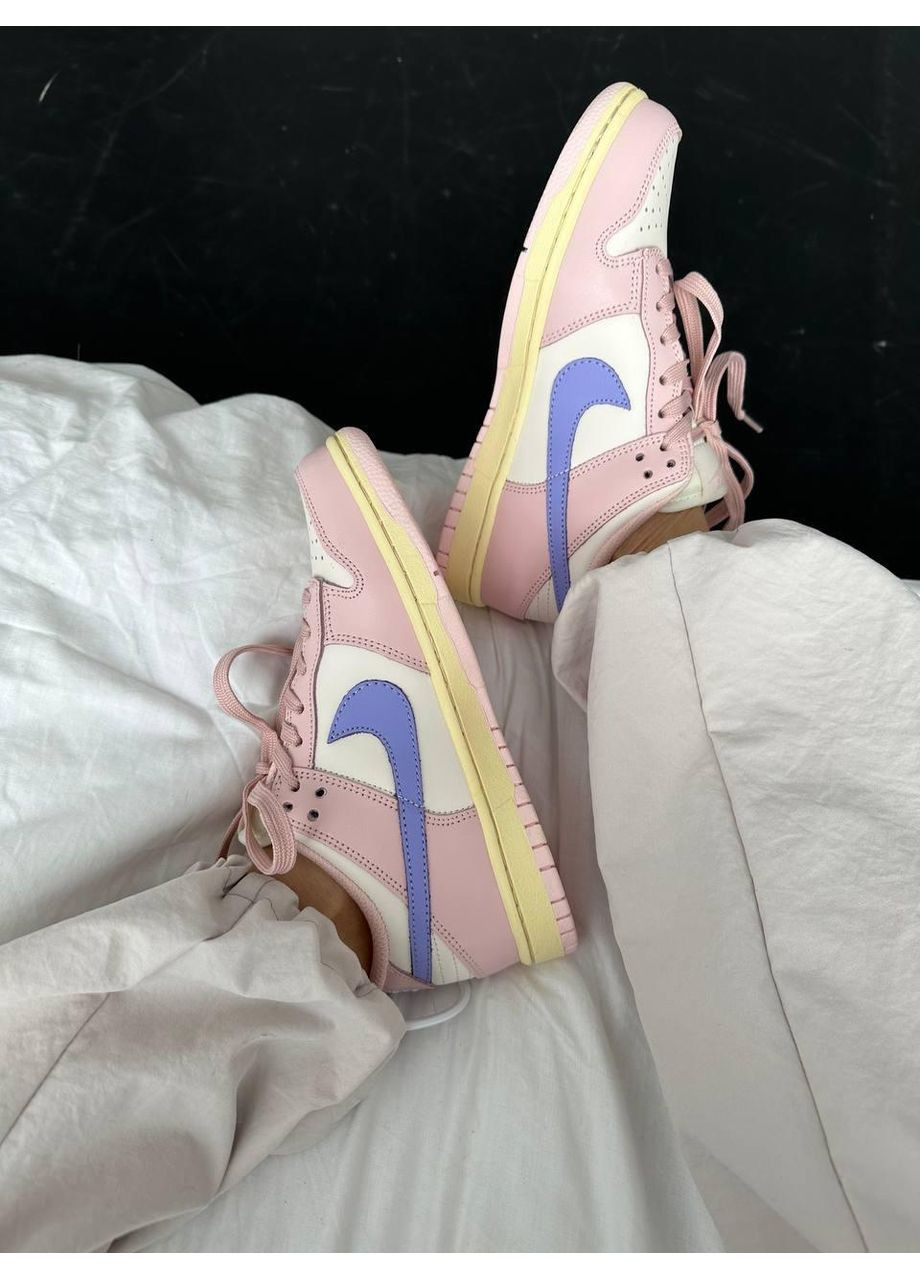 КРОССОВКИ ЖЕНСКИЕ NIKE SB DUNK LOW PINK OXFORD НАЙК СБ ДАНК No Brand розовые демисезоны (367167625)