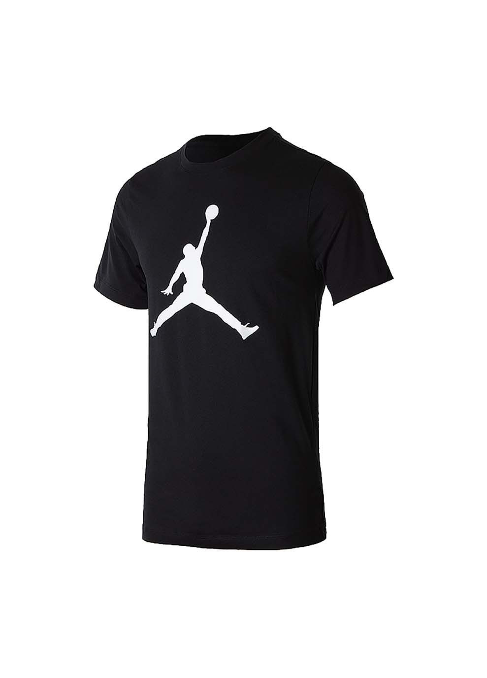 Чорна чоловіча футболка m j jumpman ss crew чорний Jordan