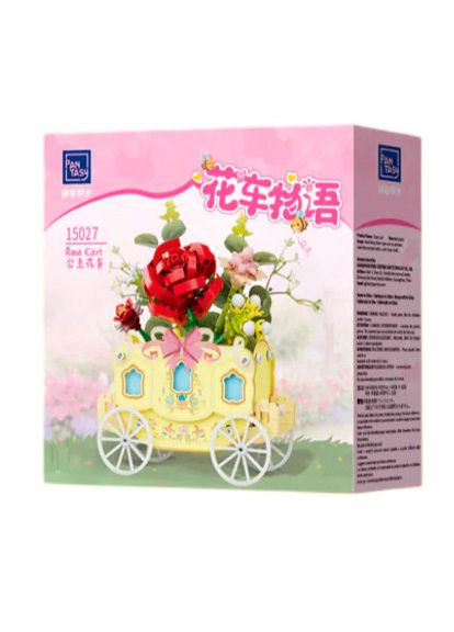 Конструктор Original Flower Cart Корзина с розами 264 элемента (15027) Pantasy (370254756)