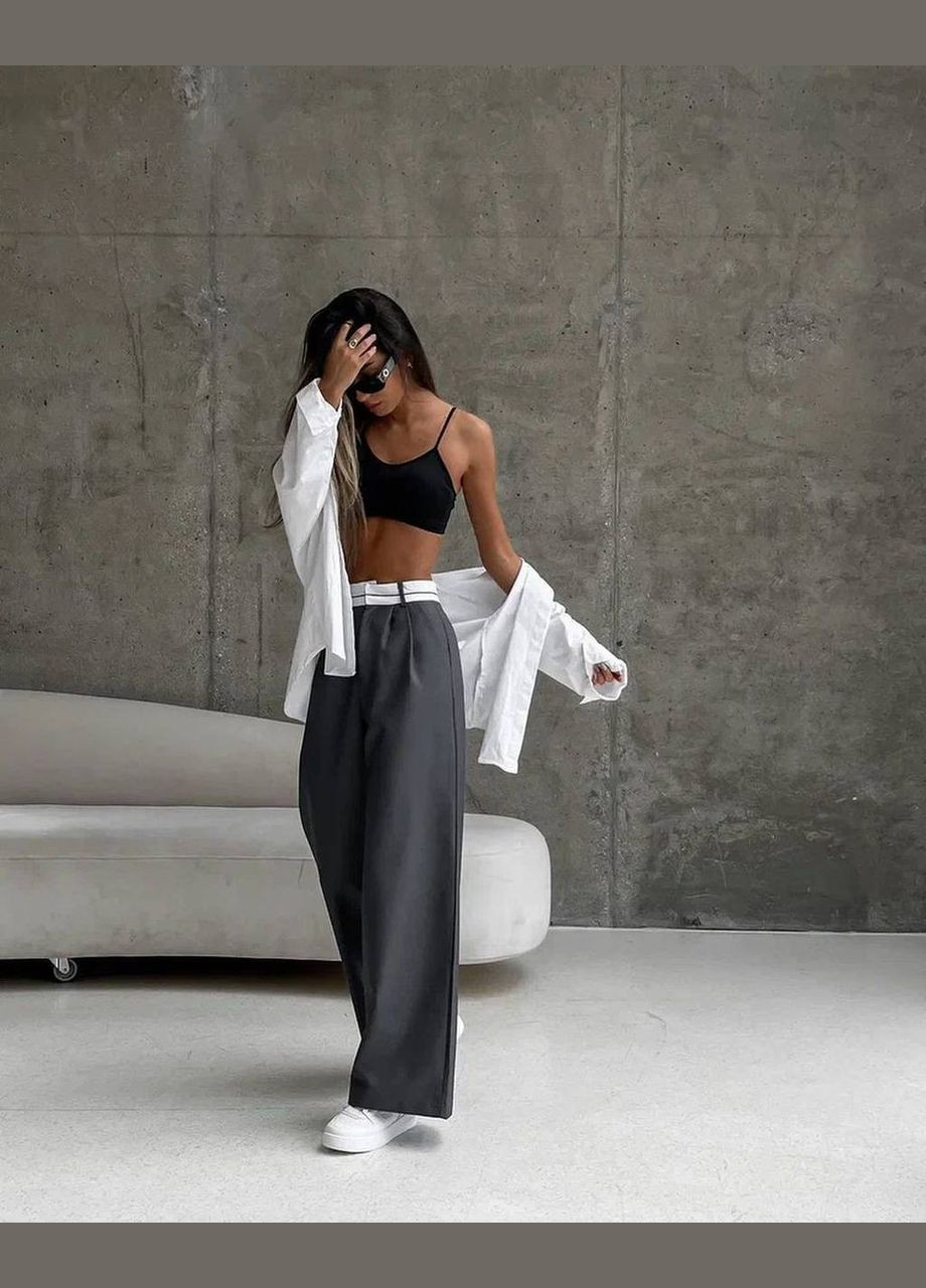 Штани жіночі прямого крою No Brand (315692577)