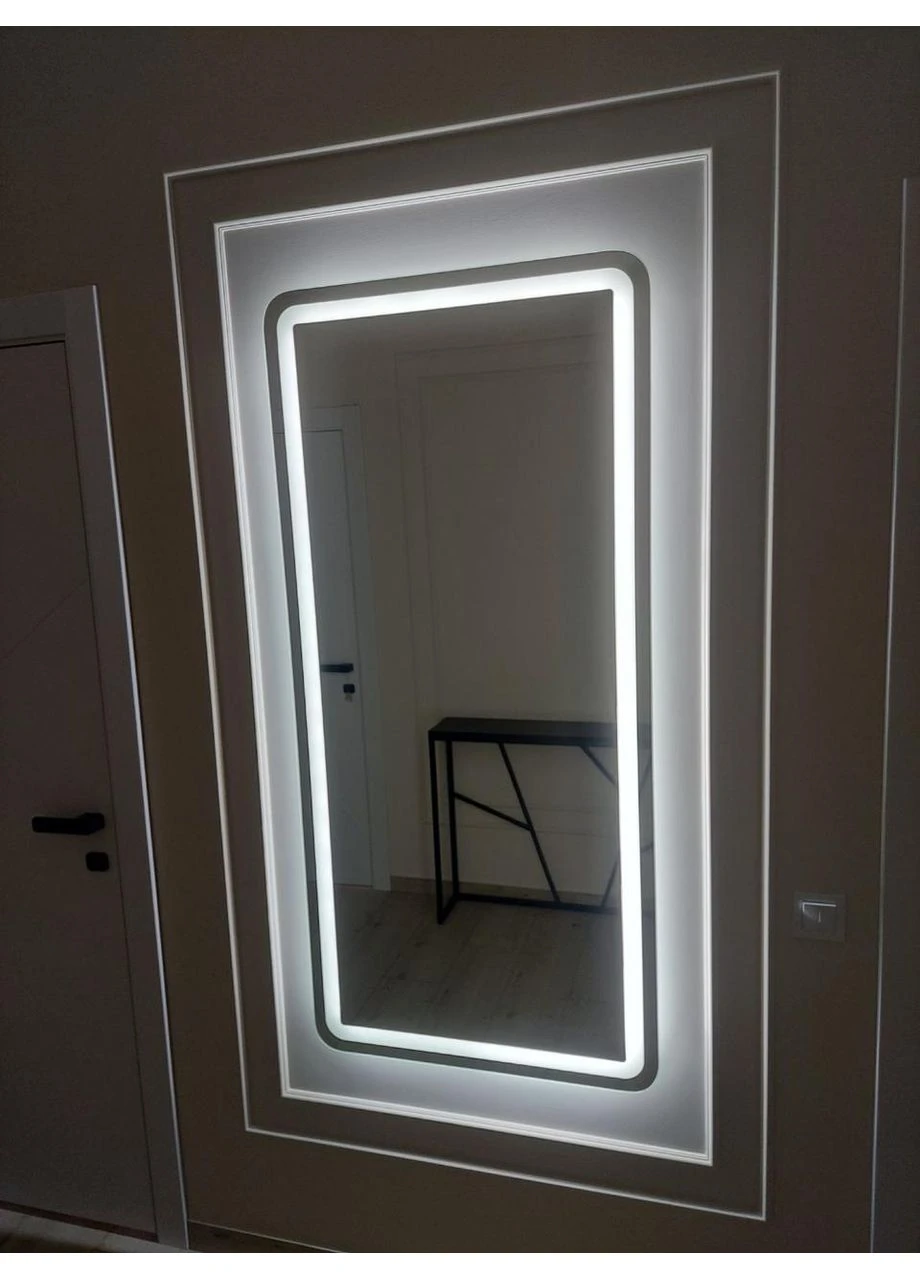 Дзеркало в повний зріст із закругленими кутами з LED підсвічуванням MLH - 11 Seria A (387074610)