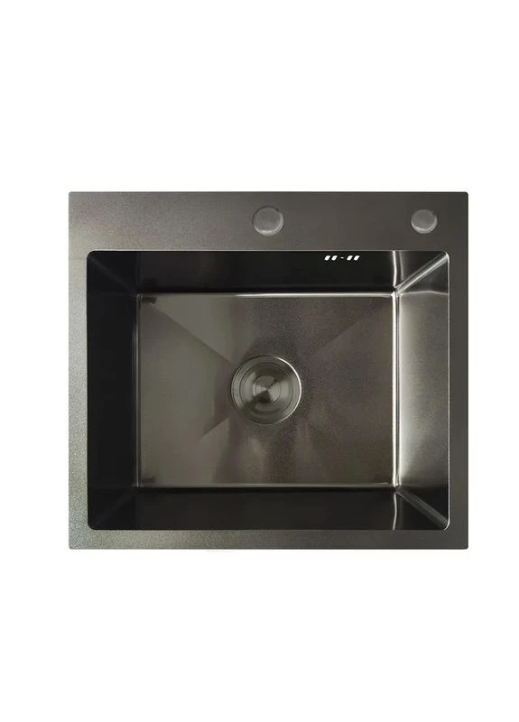 Мийка кухонна з нержавіючої сталі MH5045 Decor Graphite, колір графіт, 3.0/0.8 мм Mixxus (400907482)