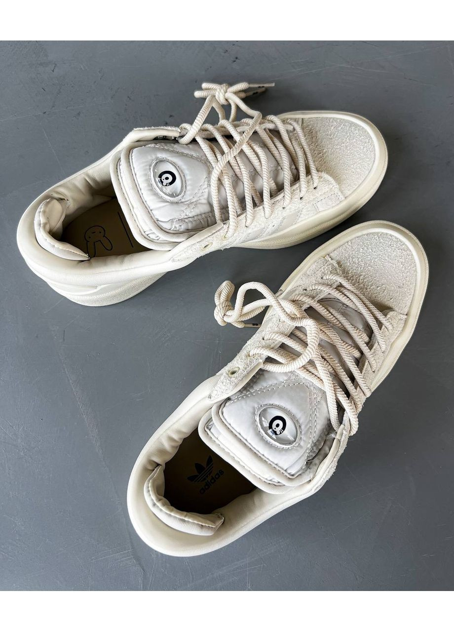 Кросівки жіночі і чоловічі Adidas Campus x Bad Bunny Beige | Адідас Кампус Бед Банні бежеві No Brand бежеві демісезони (348419309)