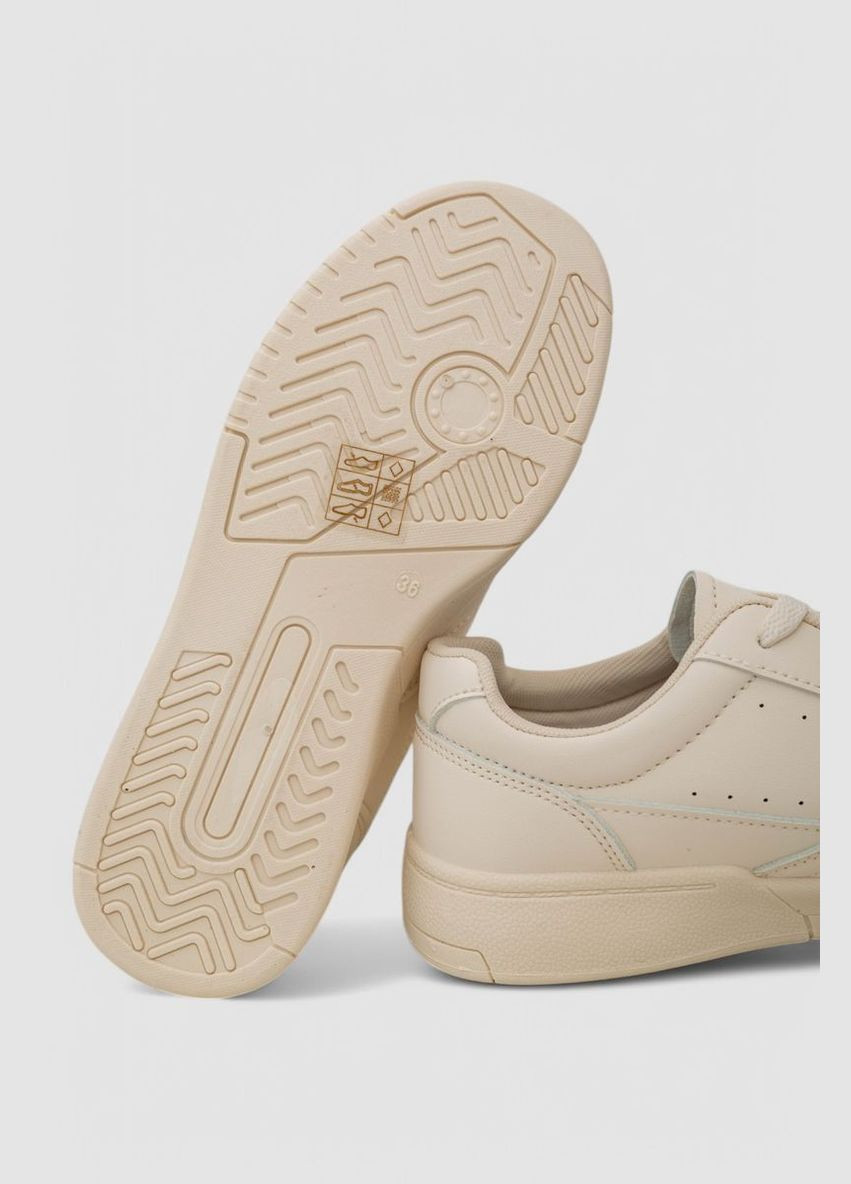 Бежевые кеди женские однотонные Ager 248RAD170