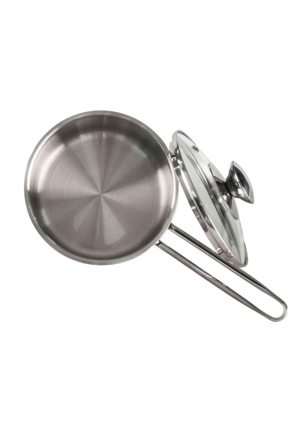 Ківш кухонний нержавійка з кришкою 14 см, 0.9 л (СВ-1006) Con Brio (334713520)
