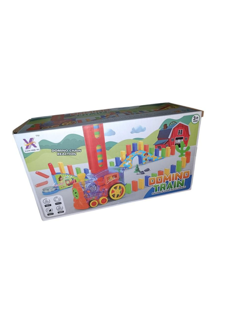 Поезд "DOMINO" YXY955-3A, свет, музыка No Brand (330609888)