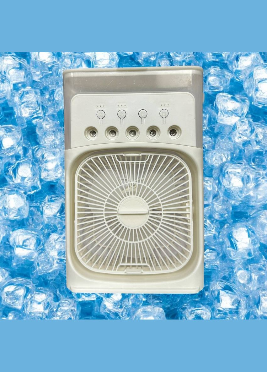 Вентилятор настольный с увлажнителем 19133 7х15х23 см белый No Brand (364762934)