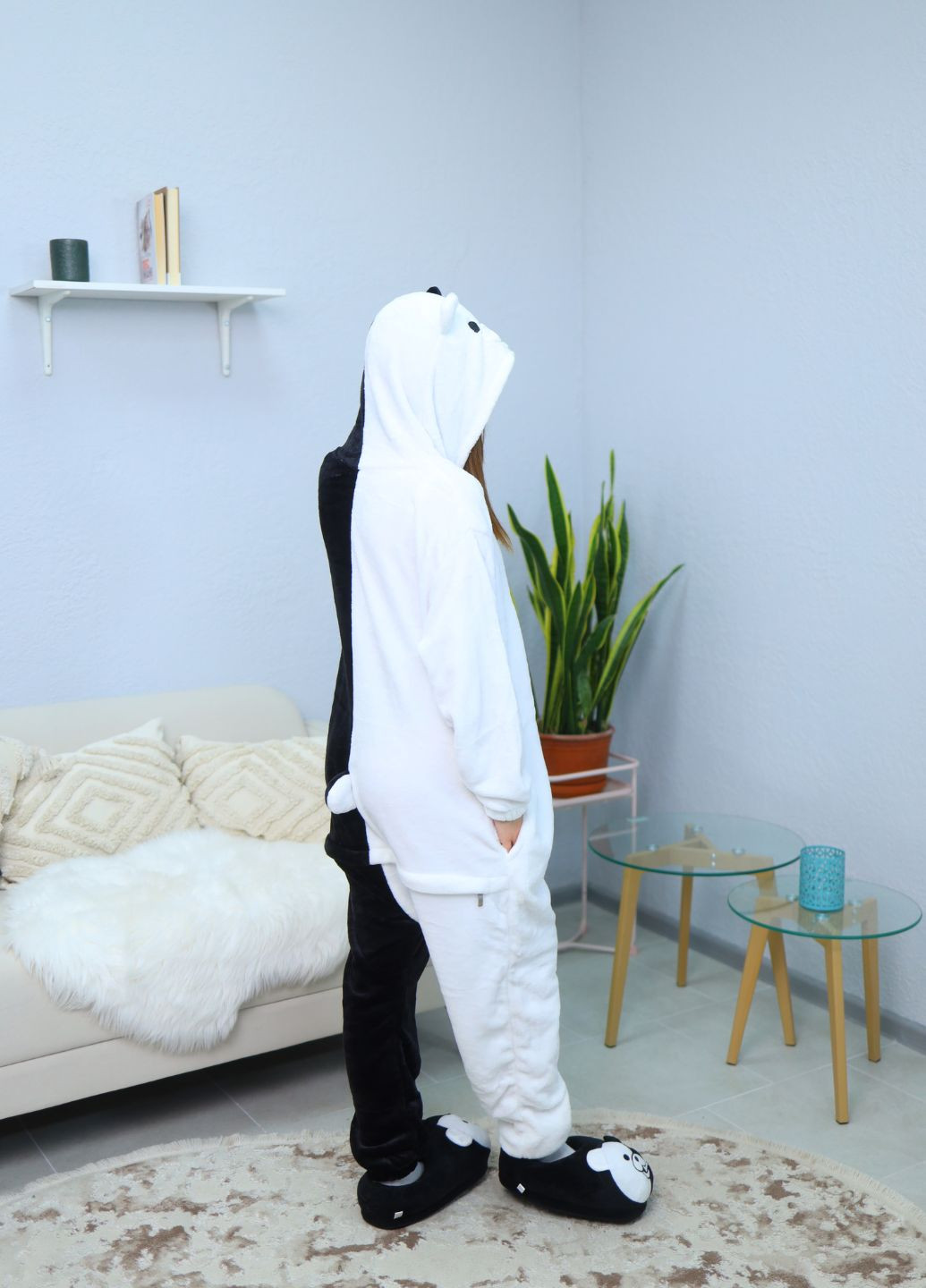 Пижама кигуруми медведь Монокума с капюшоном женское Danganronpa (1115) My Kigu (359380471)