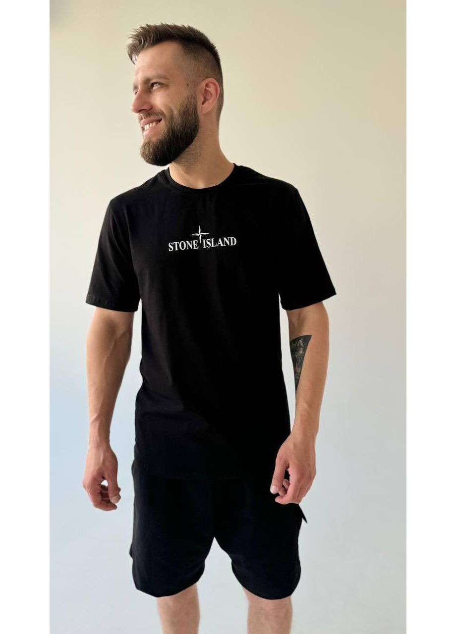 Черная футболка цвет черный No Brand