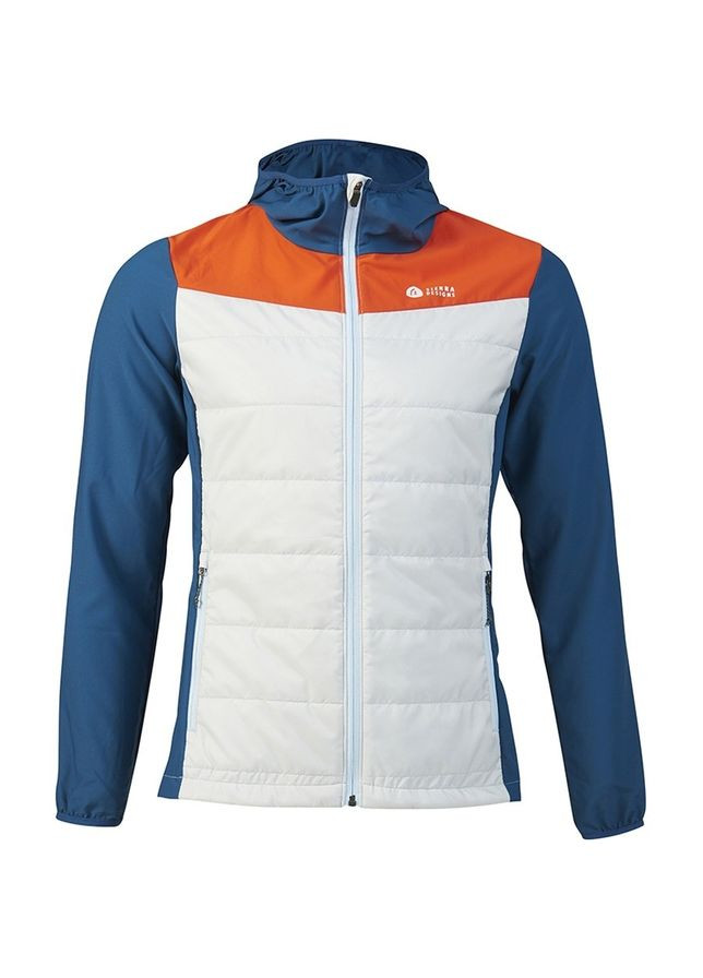 Комбинированная демисезонная куртка женская borrego hybrid белый-синий Sierra Designs