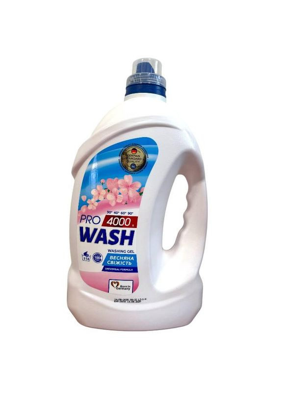 Гель для прання PRO WASH Весняна свіжість 4000 г. 0983 No Brand (363116469)