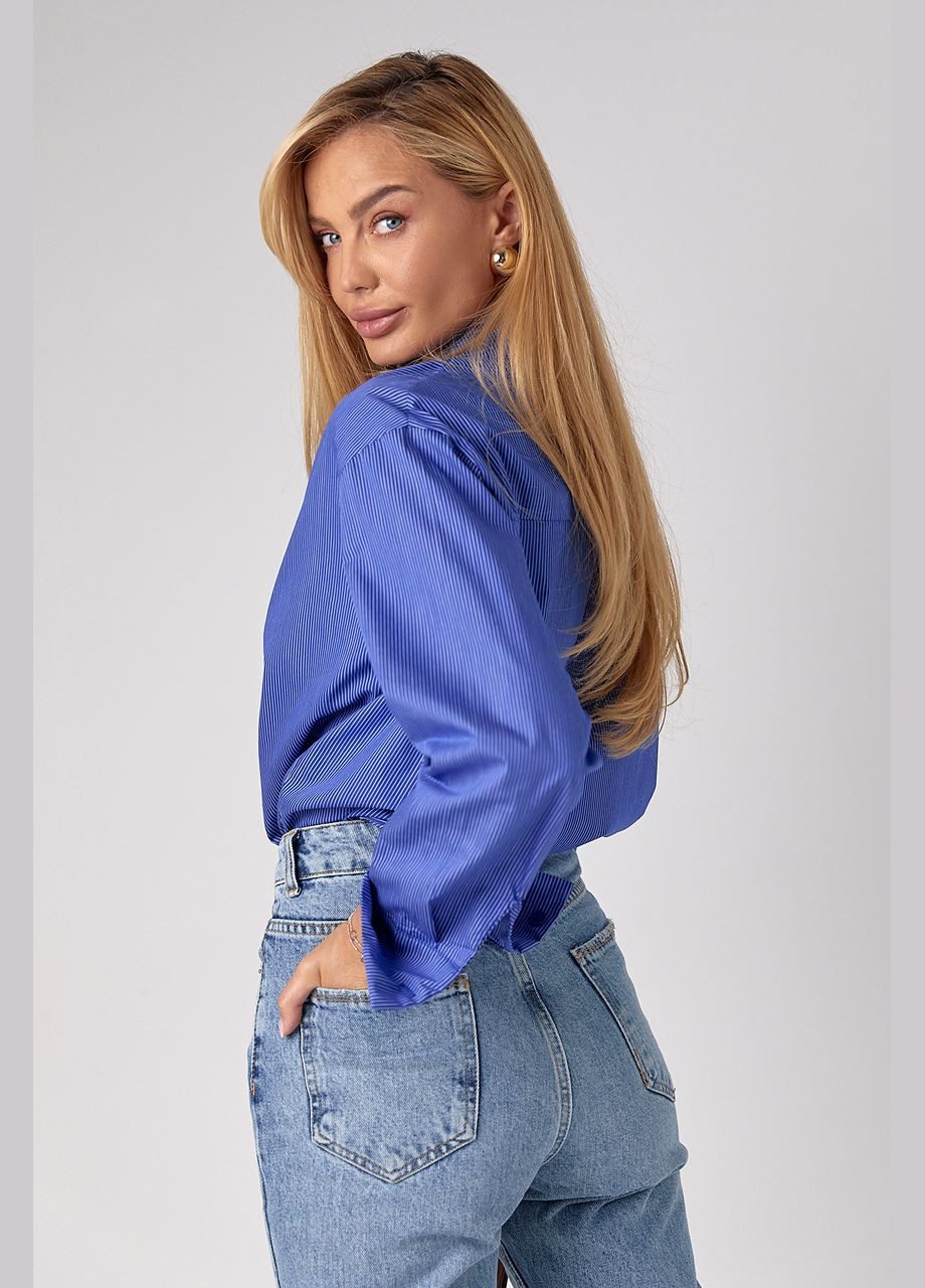 Смугаста жіноча сорочка oversize Lurex (301765947)