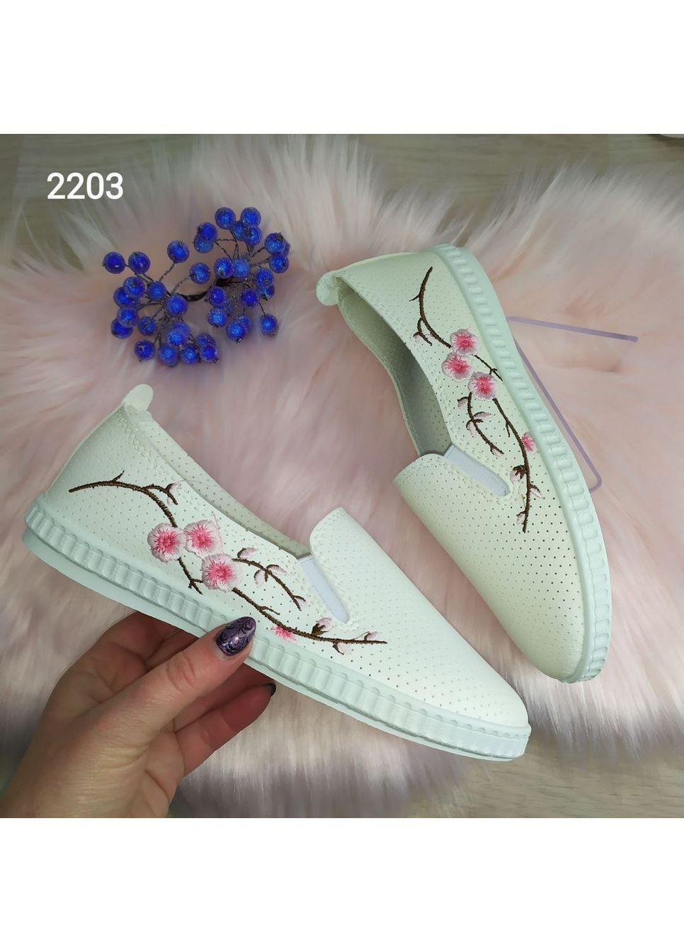 Сліпони жіночі еко-шкіра перфоровані SV (294050619)