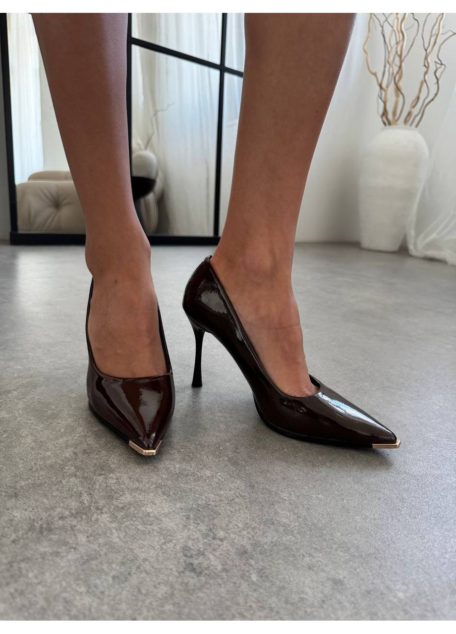 No Brand Лодочки “Chocolate Shine” темно-коричневий з, — (361282453)