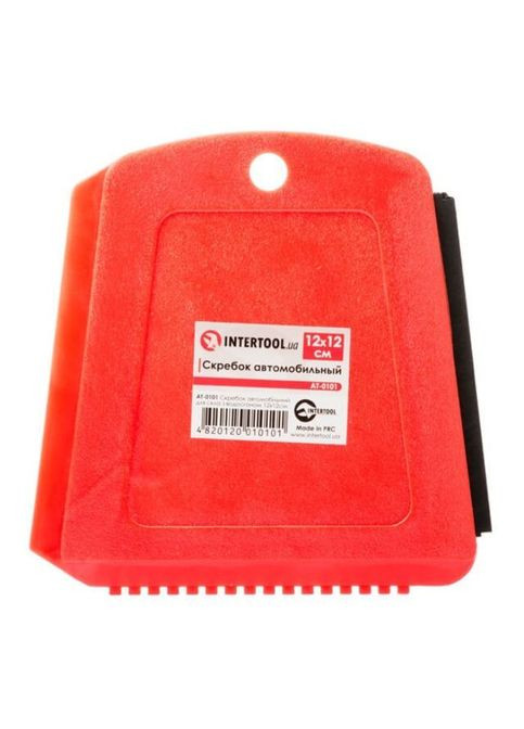 Автомобильный скребок для стекла с водосгоном 12х12см. Intertool (365061176)