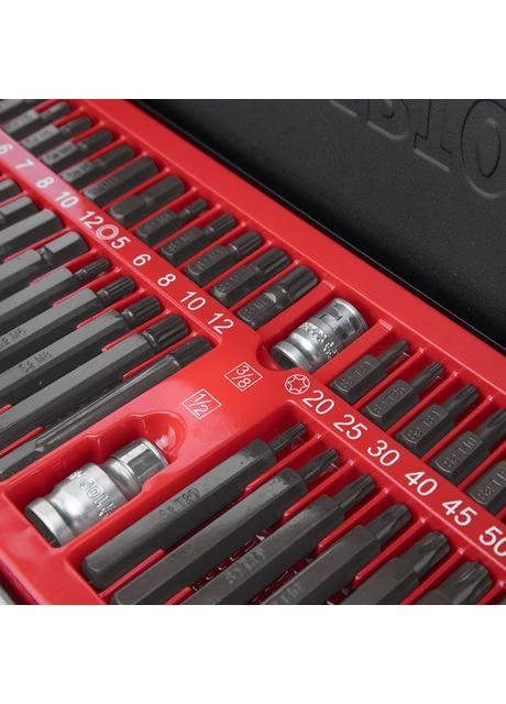 Набір зірок і шестигранників STORM, S2, 40 од. (TORX, HEX, SPLINE) Intertool ET-8041 (376297896)