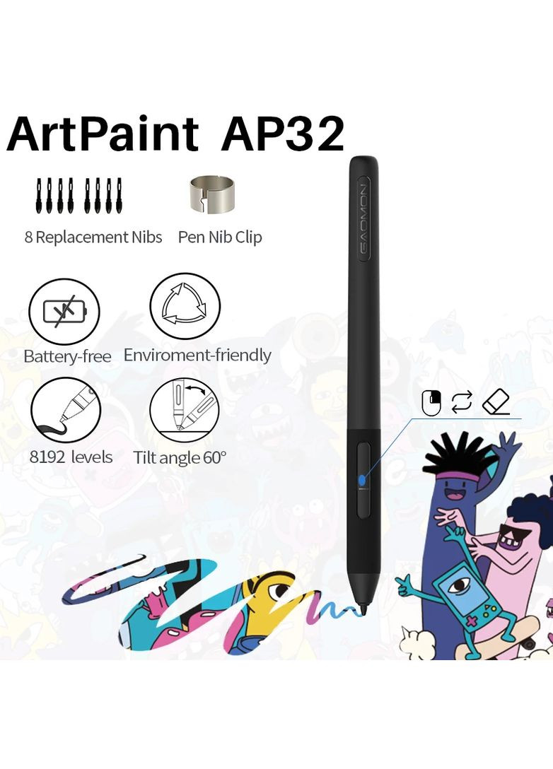 Графічний планшет s830 для малювання Gaomon (300577467)