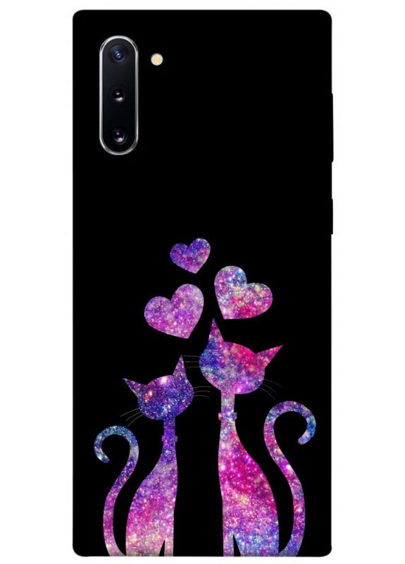 Чехол с принтом для Samsung Galaxy Note 10 / для самсунг галакси ноте 10 Космические коты No Brand (338615667)