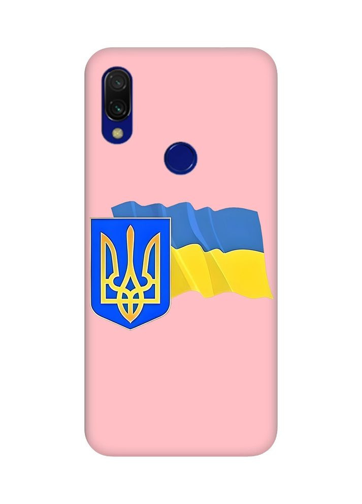 Матовый чехол на Xiaomi Redmi 7:: Тризуб и флаг Украины (принт 384) CASE CONTROL (360688316)