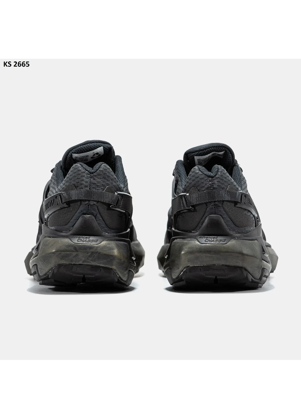 Чорні кросівки чоловічі salomon xt pu.re advanced dark grey саломон хт чорні демісезон No Brand