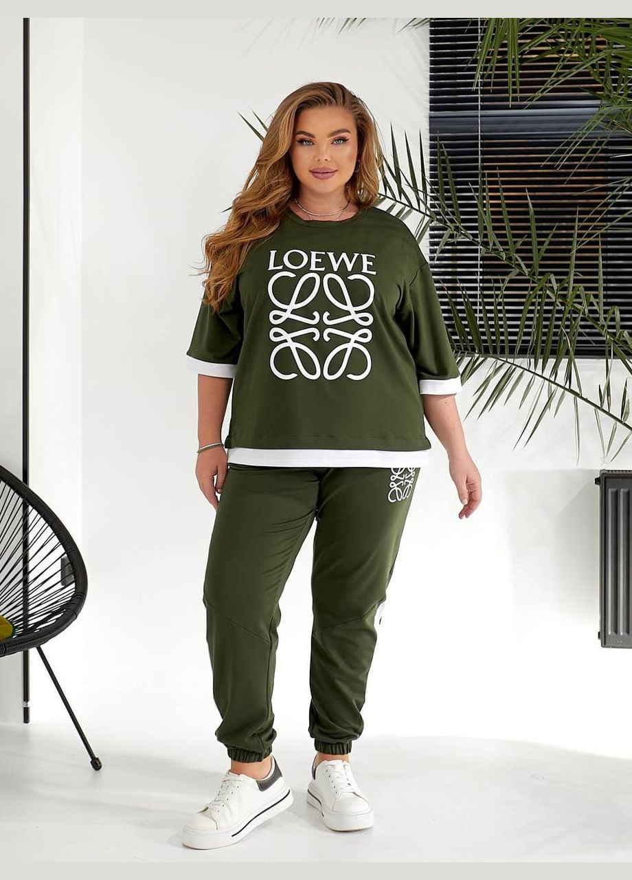 Женский прогулочный костюм двойка цвета джинс New Trend (332980604)