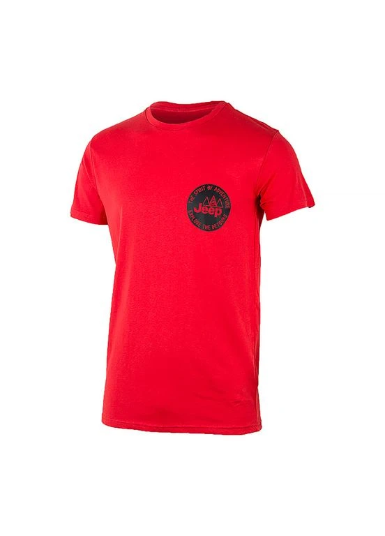 Красная футболка t-shirt the spirit of adventure Jeep