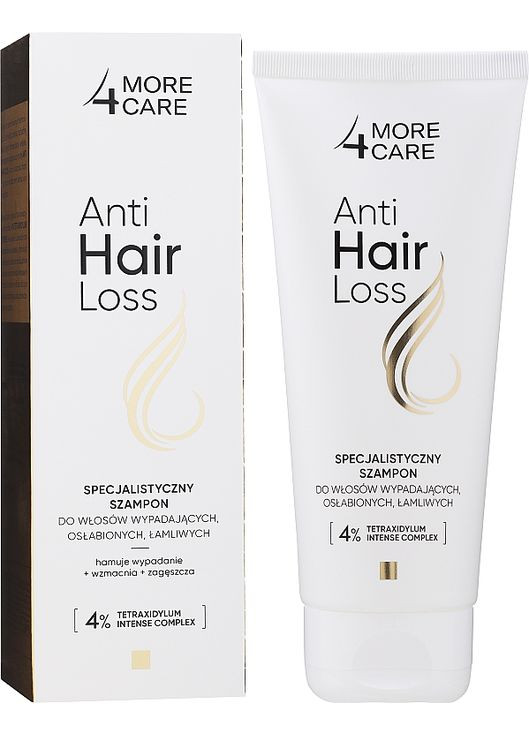 Шампунь для ослабленого, ламкого і випадаючого волосся Anti Hair Loss 200ml (1147464-22586243) More4Care (369489573)