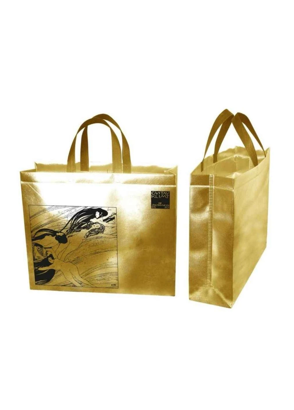 Еко сумка бокс з друком Ламінація Klimt із замком 320х270х100мм 400мм EcoBag (362711741)