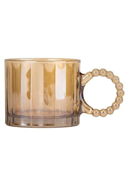 Кружка скляна Кришталь, золота, 270 мл Olens (295439999)