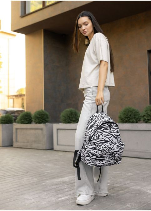 Жіночий тканинний рюкзак з принтом Zebra (6330331440) Sambag (361244824)