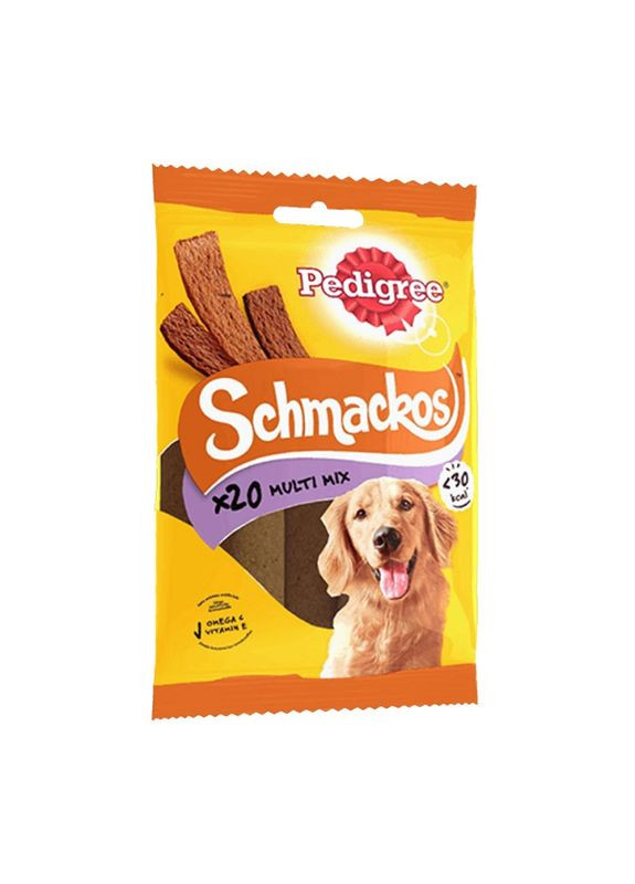 Ласощі для собак Schmacros Multi Mix жувальні платівки 144 г Pedigree (266274051)