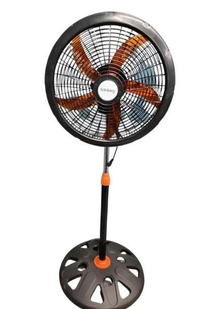 Напольный бытовой вентилятор RB-1802 с защитной решеткой, 3 скорости 5 лопастей 65 Вт Rainberg (346048525)