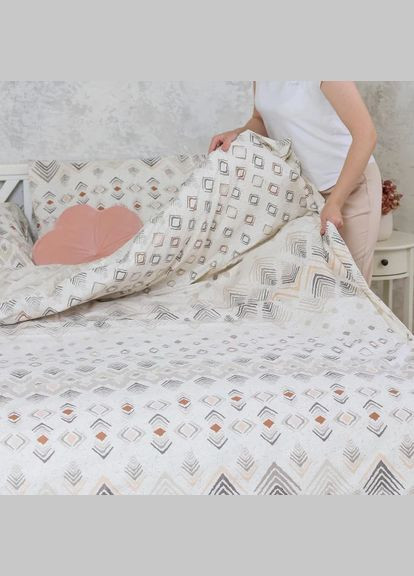 Комплект постельного белья евро ранфорс 22202 100% хлопок Viluta (278635355)