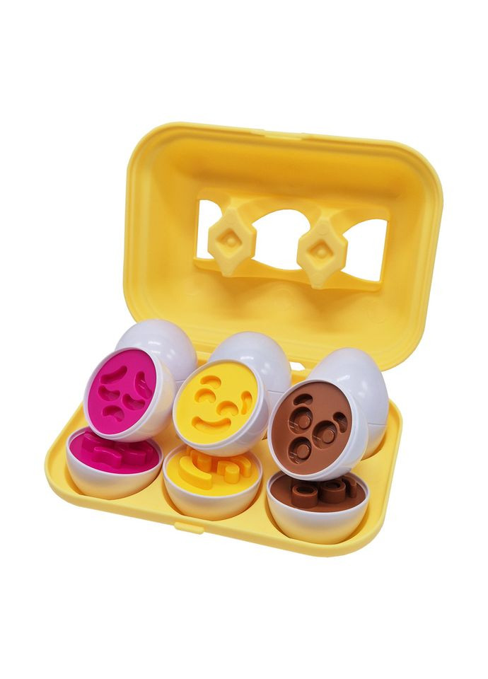 Сортер-головоломка Монтессорі Яйця зі смайлами DF29A 6 шт. Bambi (356347564)