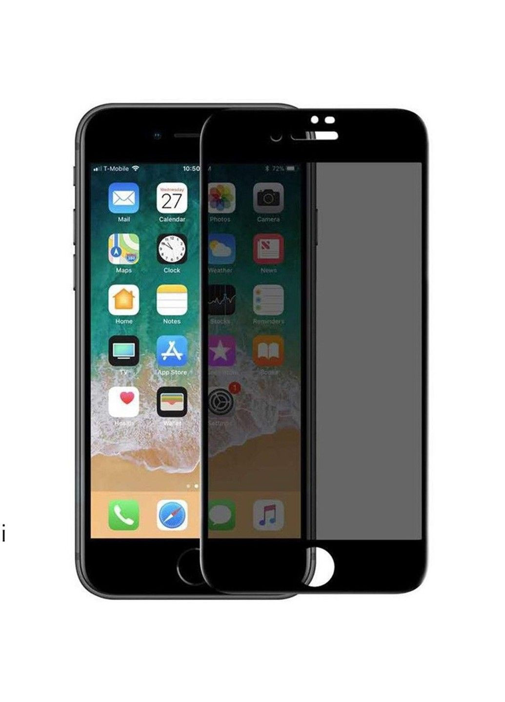 Захисне скло Privacy 5D (full glue) (тех.пак) для Apple iPhone 7 / 8 / SE (2020) (4.7") Epik (294723251)