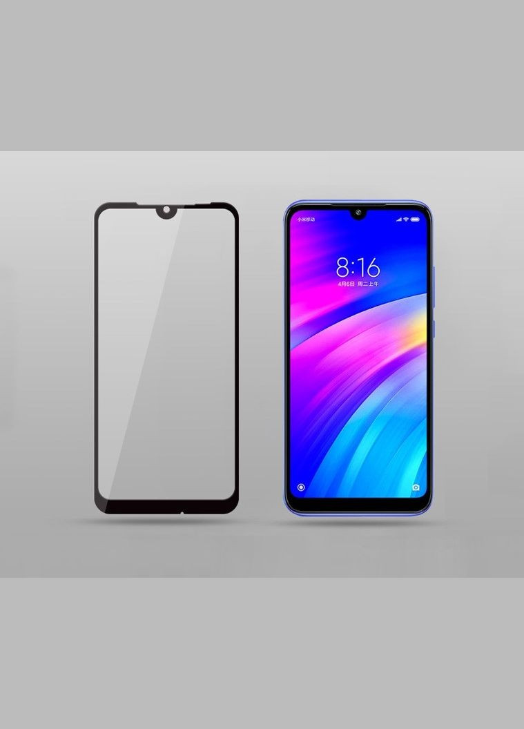 Захисне скло для Xiaomi Redmi 7 Full Glue 5D Black (0.33 мм) Mocolo (324234326)