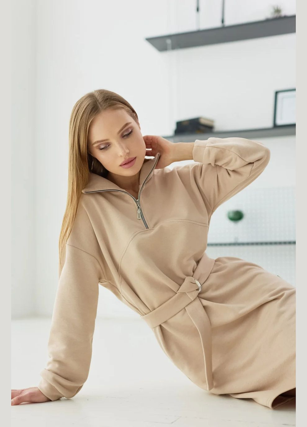 Світло-коричнева спортивна, повсякденний, кежуал сукня Seventeen