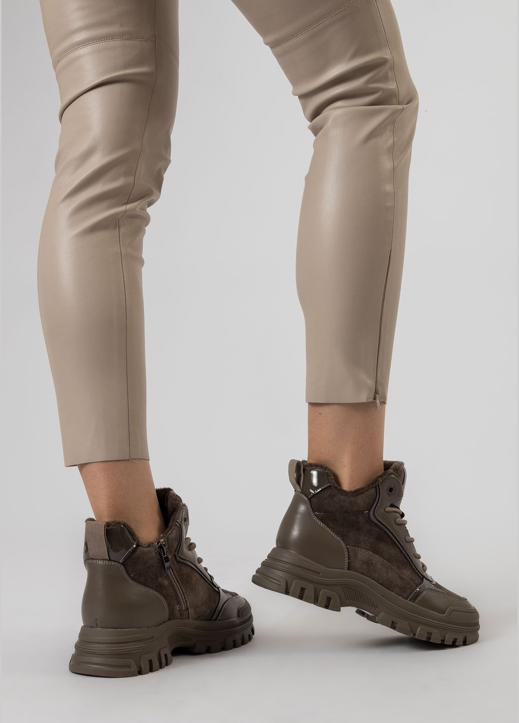 ботинки (1664ба) Melanda.M из натуральной замши