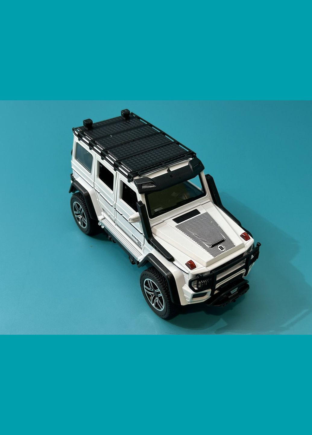 Машина gelendvagen g-class инерционная открываются двери капот багажник 22см Белая (AP-2023) No Brand (302215306)