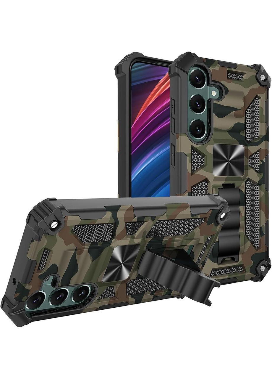 Протиударний чохол для Samsung Galaxy A35 Хакі Камуфляж магніт чохол на самсунг А35 Ultimate Experience (332055985)