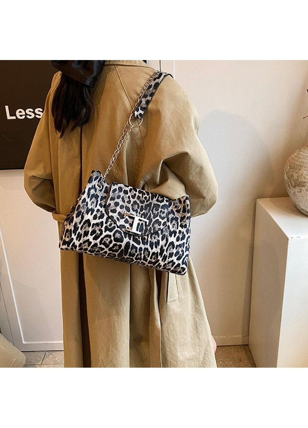 Стильна жіноча сумка з еко-шкіри лео P1-1603LG Lilly (369892872)