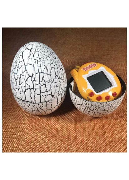 Интерактивная игрушка электронный питомец Тамагочи в Яйце Динозавра Eggshell Game White (EggWhite) UFT електронний вихованець Тамагочі в Яйці Динозавра E (366067461)