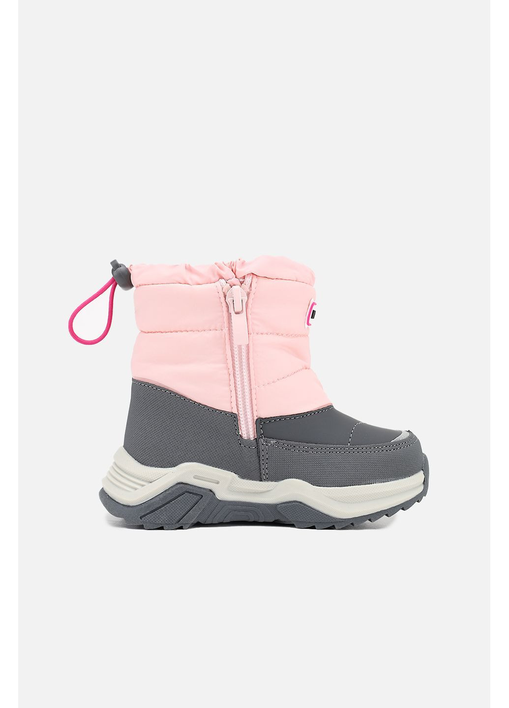 Розовые зимние дутики для девочки цвет розовый цб-00286681 Kimboo